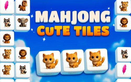 Mahjong Cute Tiles - 3D Puzzle Game