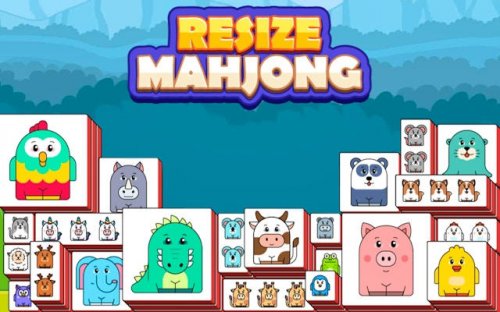 Resize Mahjong: Animal Tile Match Puzzle
