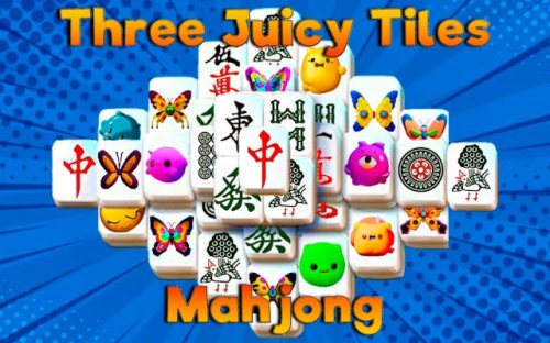 Three Juicy Tiles Mahjong Puzzle Game
