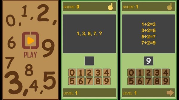 Number Sequences Puzzle Game - Math Puzzle Game