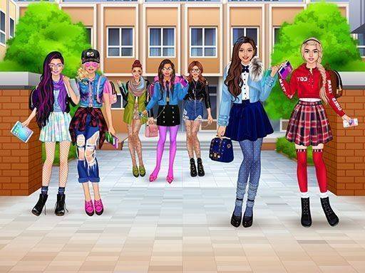 High School BFFs Girls Team: Fashion Dress Up Game