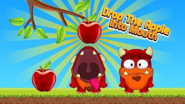 Drop The Apple Into Mouth Online Arcade Game