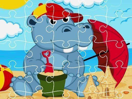 Hippo Jigsaw Puzzle Game - Puzzle Game
