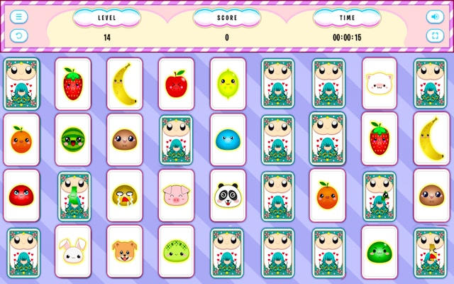 Kawaii Memory Cards Game