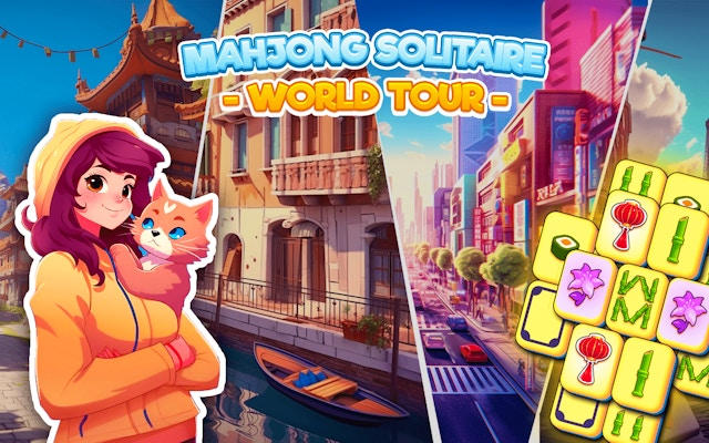 Mahjong Solitaire World Tour: Tile Matching Puzzle Game