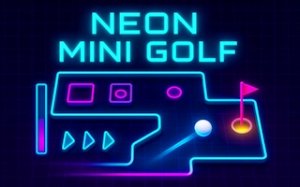Neon Mini Golf Space Puzzle