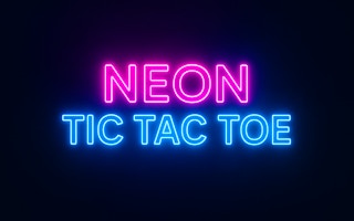 Neon Tic Tac Toe - Classic Strategy Puzzle Game