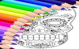 Sugar Skull Coloring Book Game