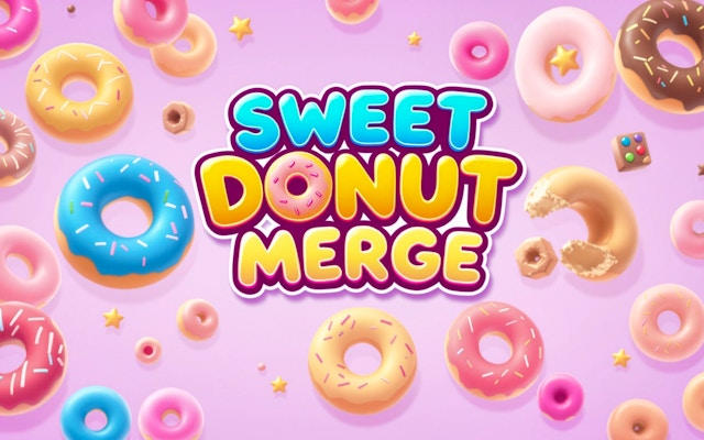 Sweet Donut Merge: Puzzle Drop Game