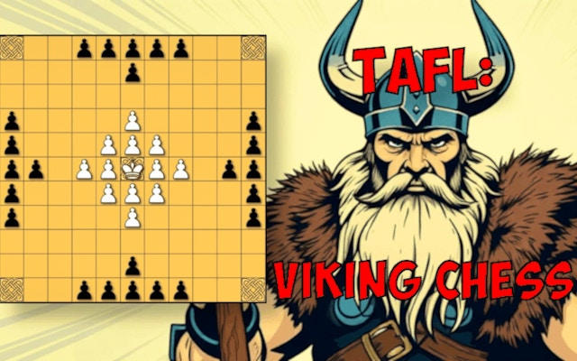Tafl Viking Chess - Medieval Strategy Board Game